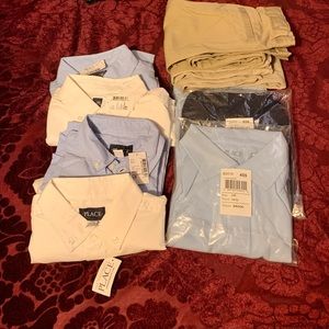 Boys short sleeve school shirt and pants